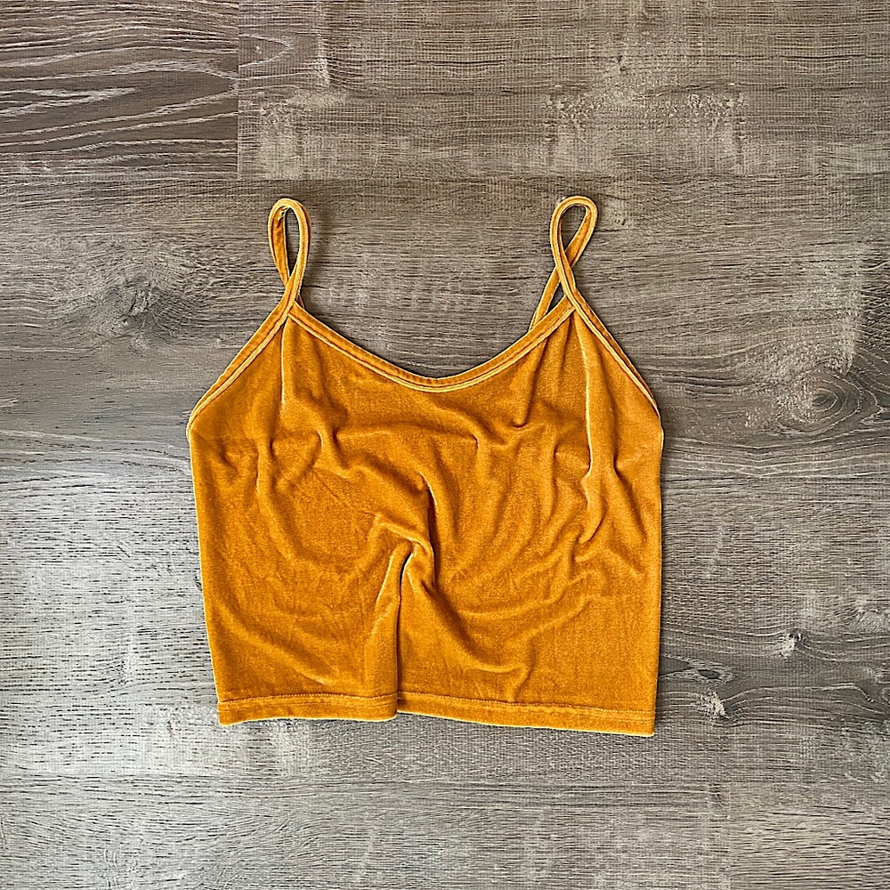 Faux Velvet Tank
